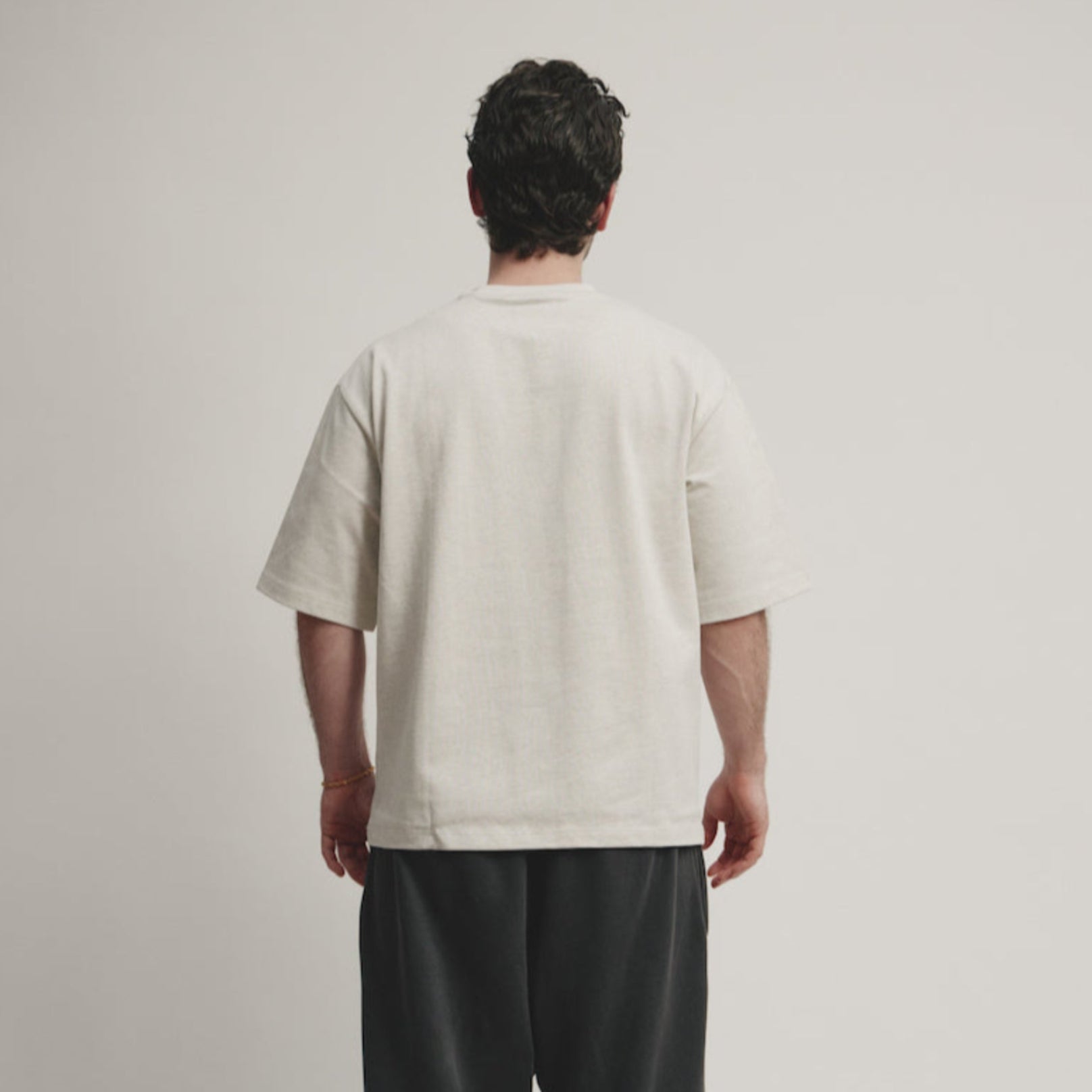 Boxy heavyweight tee (Oatmeal)