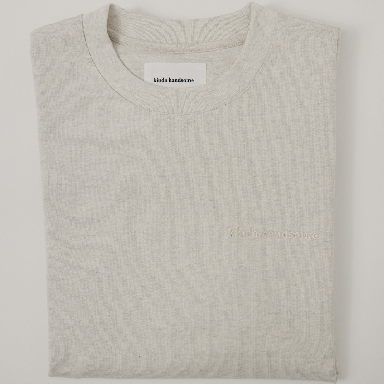 Boxy heavyweight tee (Oatmeal)