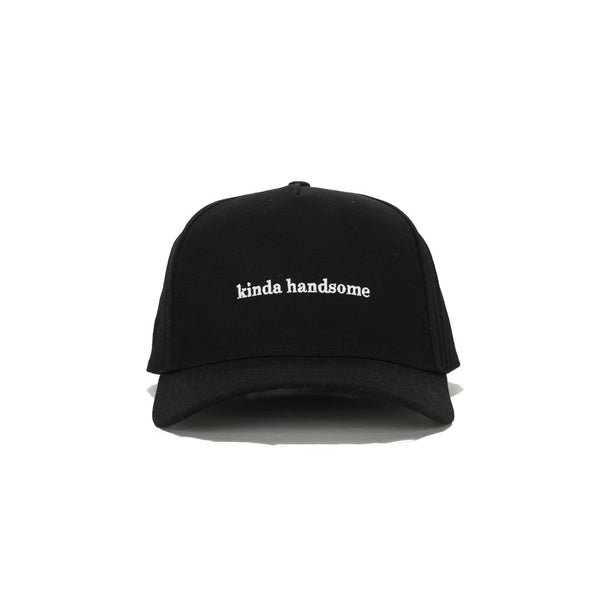 kinda handsome trucker hat with white embroidered logo